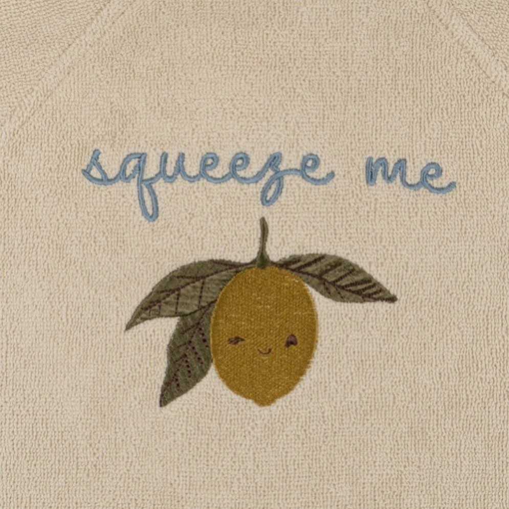 Terry Bathrobe Embroidery | Lemon