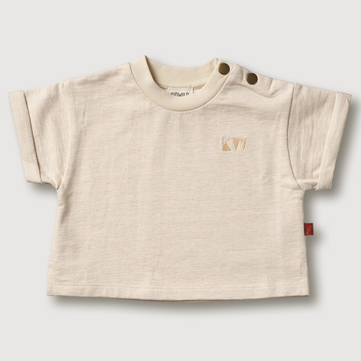 Organic Boxy Tee & Shorts | Oatmeal Melange