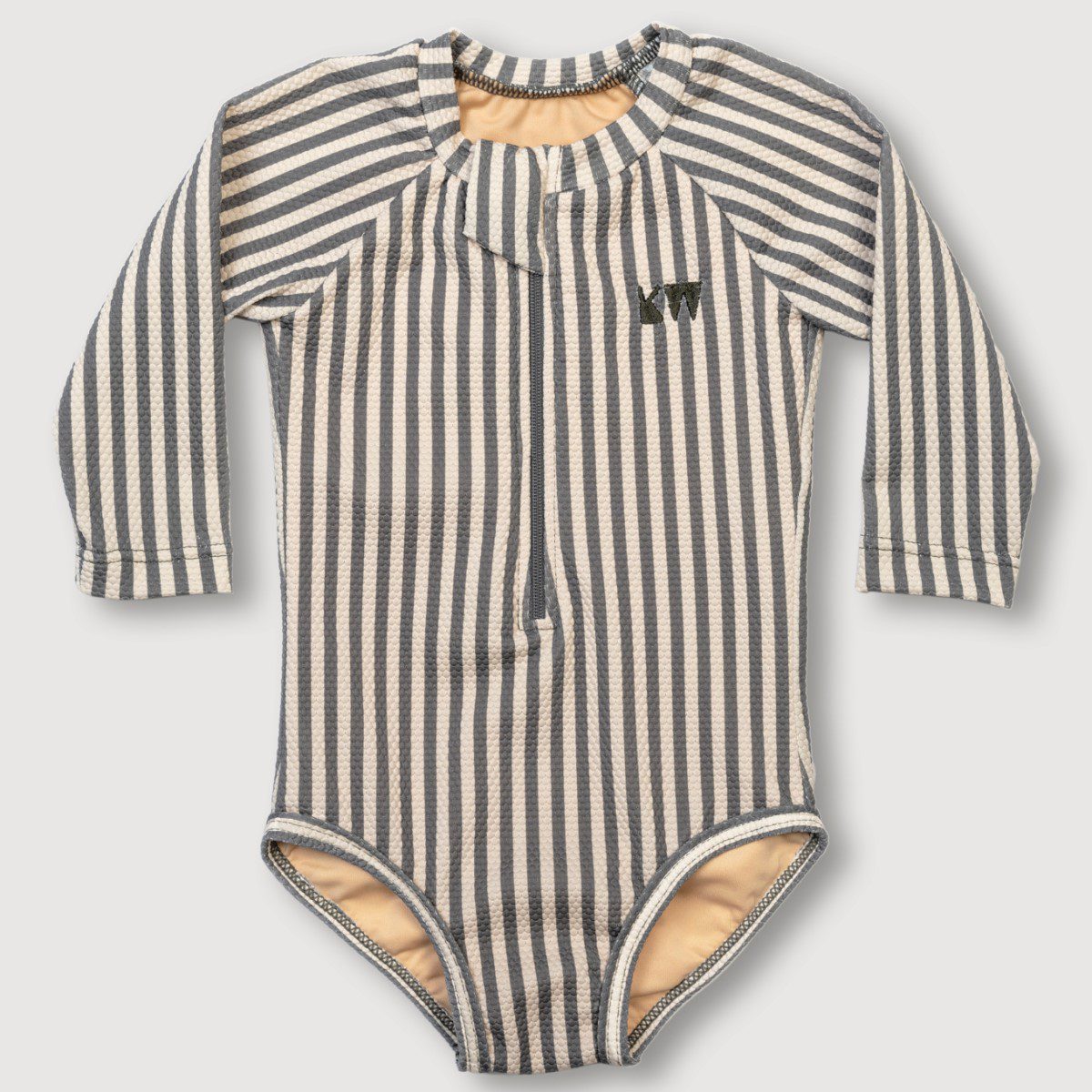 Girls' Rash One Piece | Deep Blue Stripe