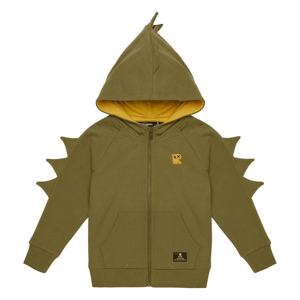 Khaki Dino Hoodie & Trackpants