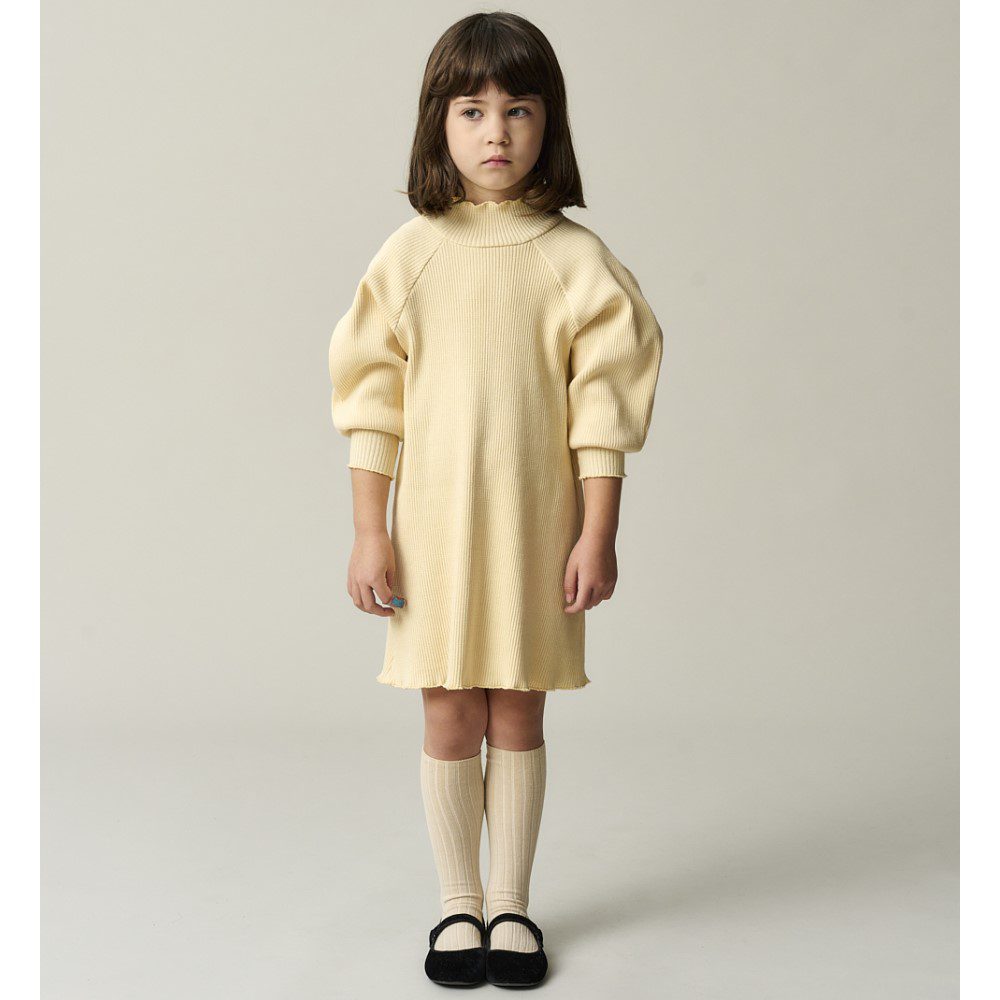 Soft Rib Dress | Stone