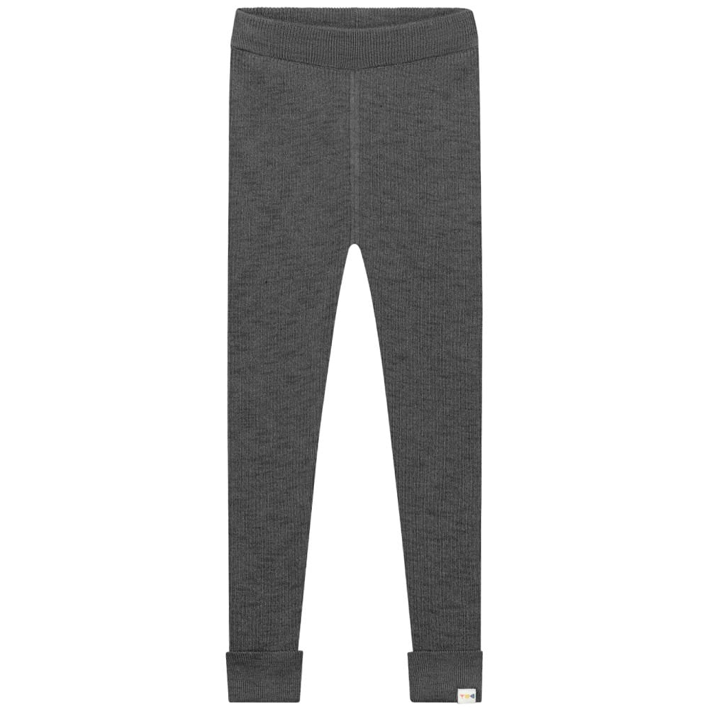 Knitted Leggings Big Rib | CHARCOAL