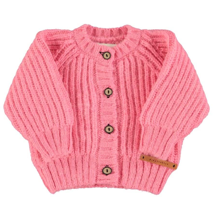 Knitted Baby Cardigan | Pink