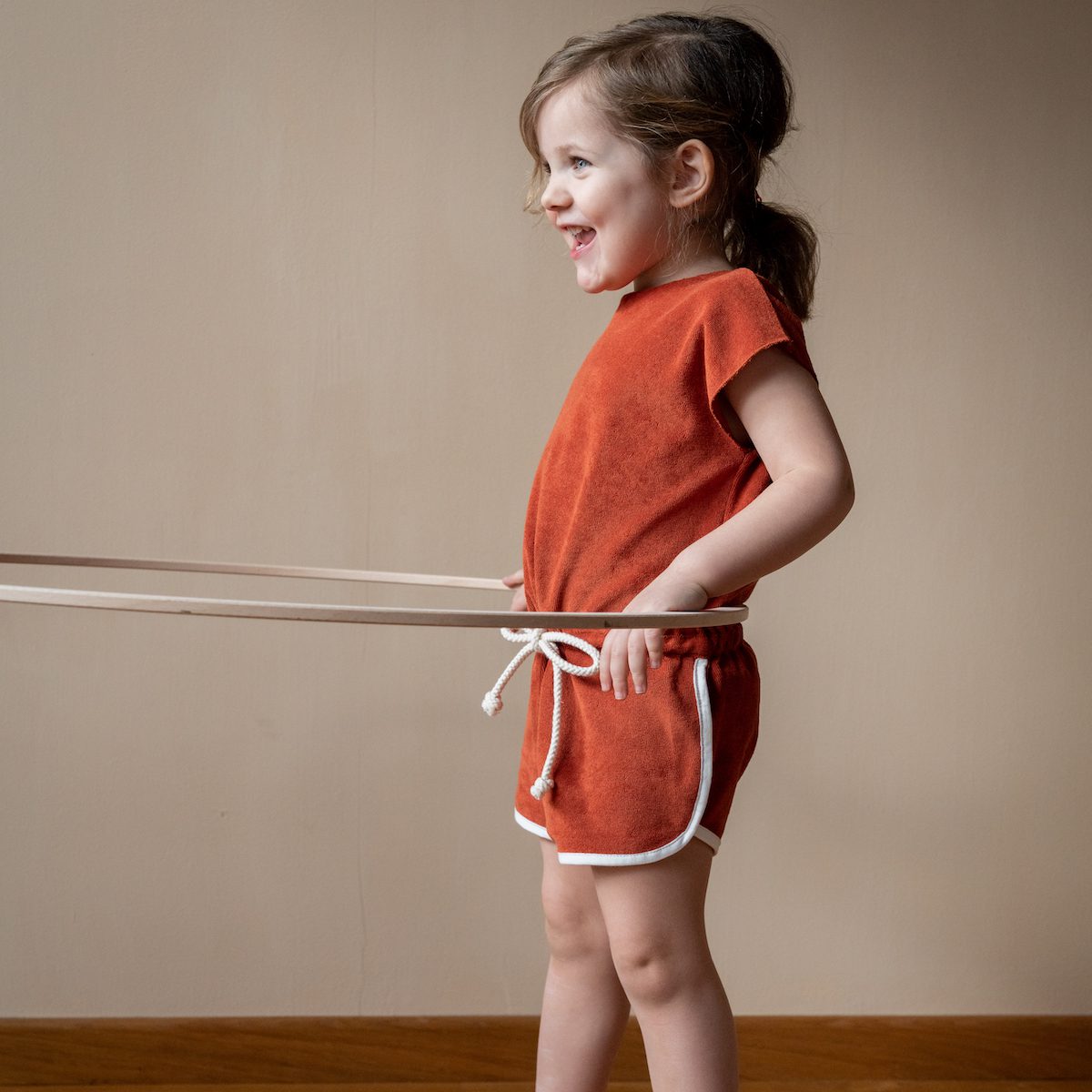 Joa Jumpsuit Terrycloth | Coral Blush