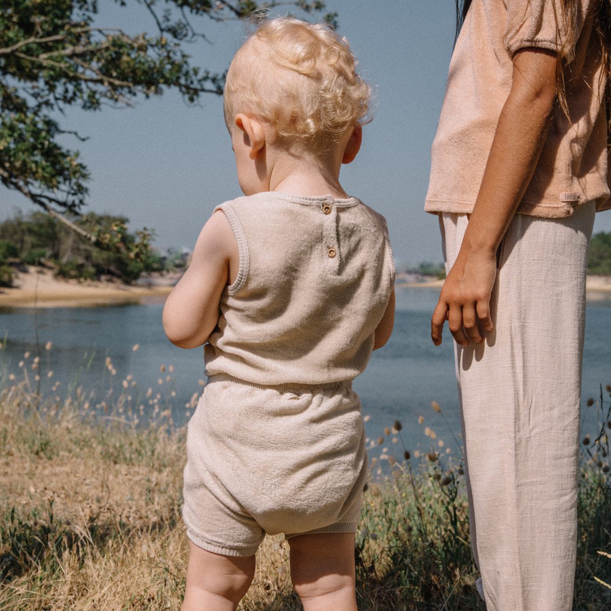 Terry Cloth Tank & Bloomer | Sand