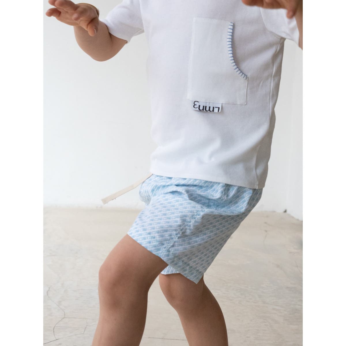 Swim Shorts LMN3 Logo Print