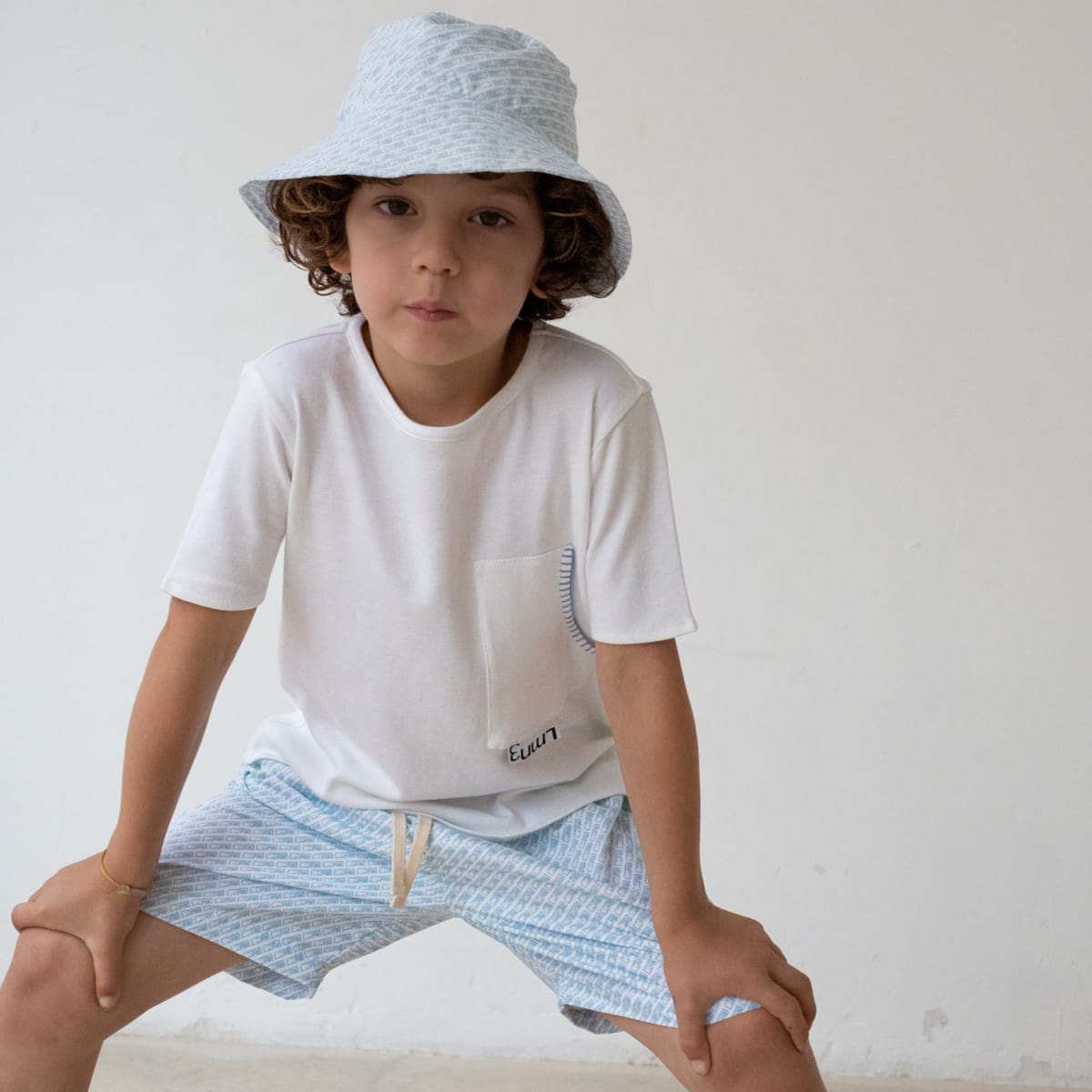 Swim Shorts LMN3 Logo Print