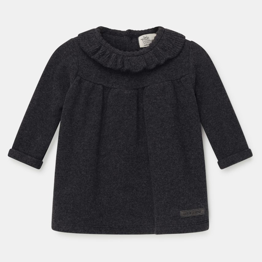 Lola Dark Grey Soft Knit Dress