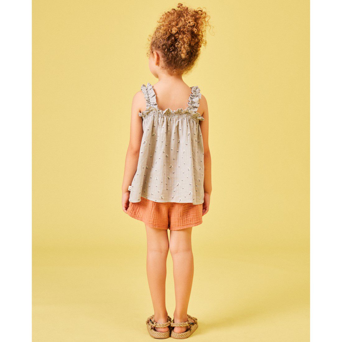 Anouk Muslin Floral Top & Stella Gauze Skirt Shorts