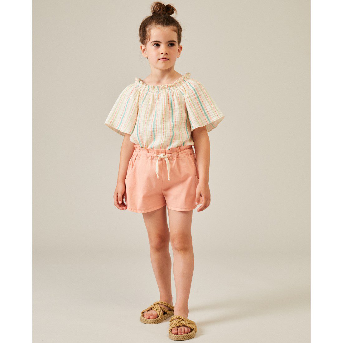 Jannet Muslin Blouse & Phoebe Twill Shorts