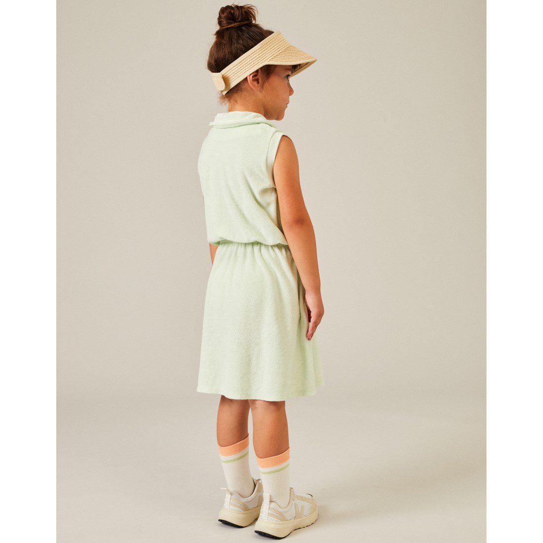 Audrey Toweling Polo Dress | Green