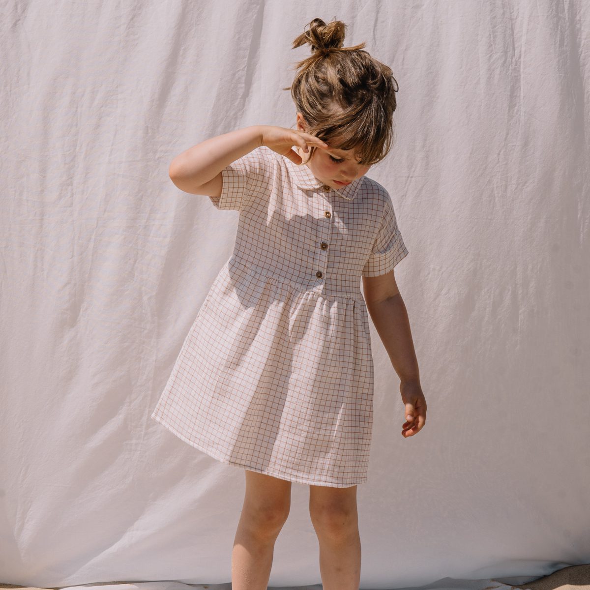 Terracota Mini Check Dress