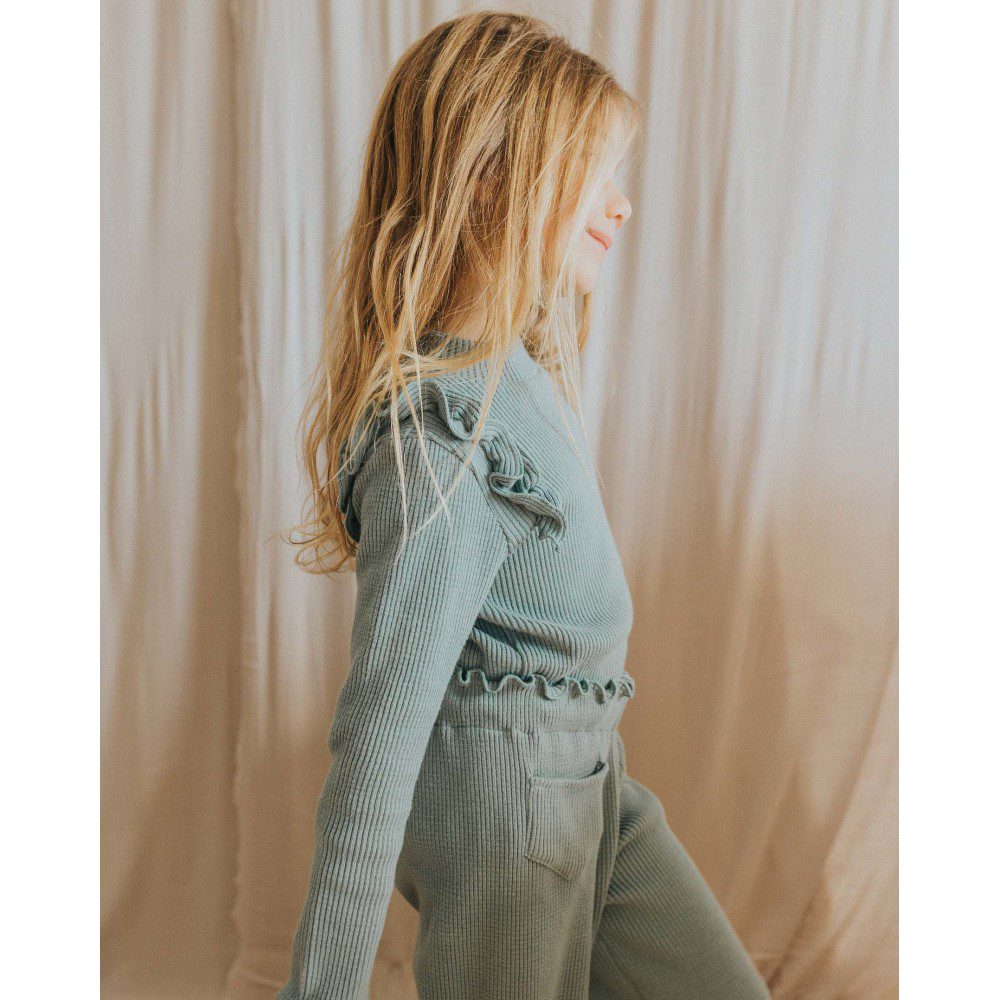 Soft Rib Ruffle Top & Pants