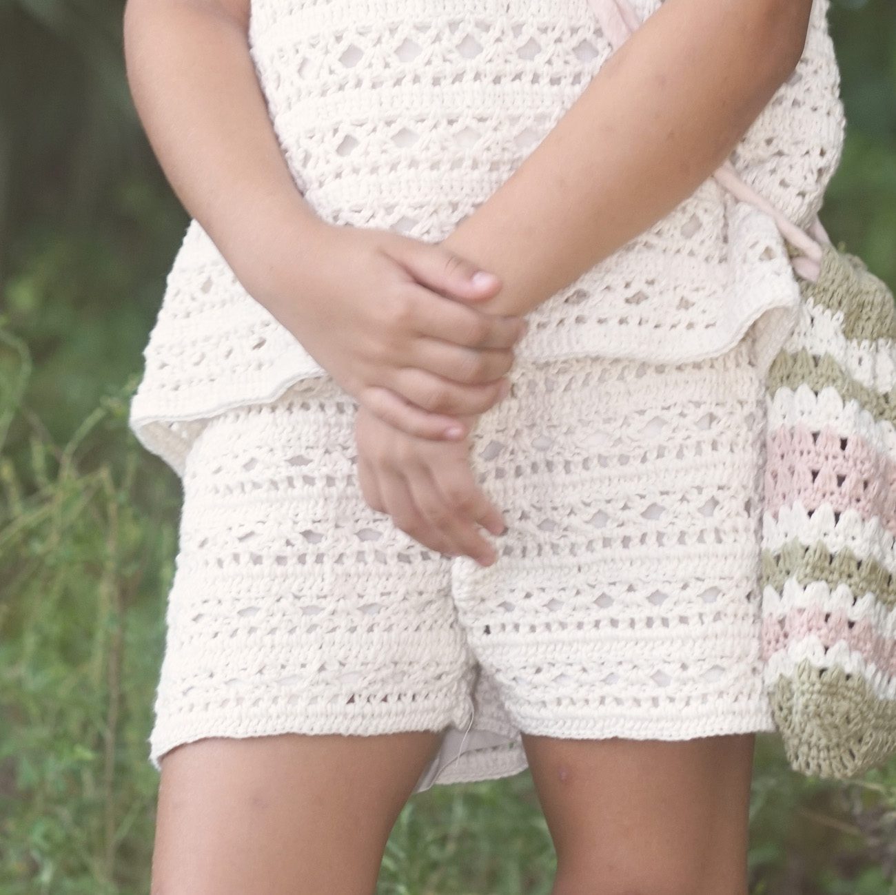 Luca Hand-Crochet Shorts