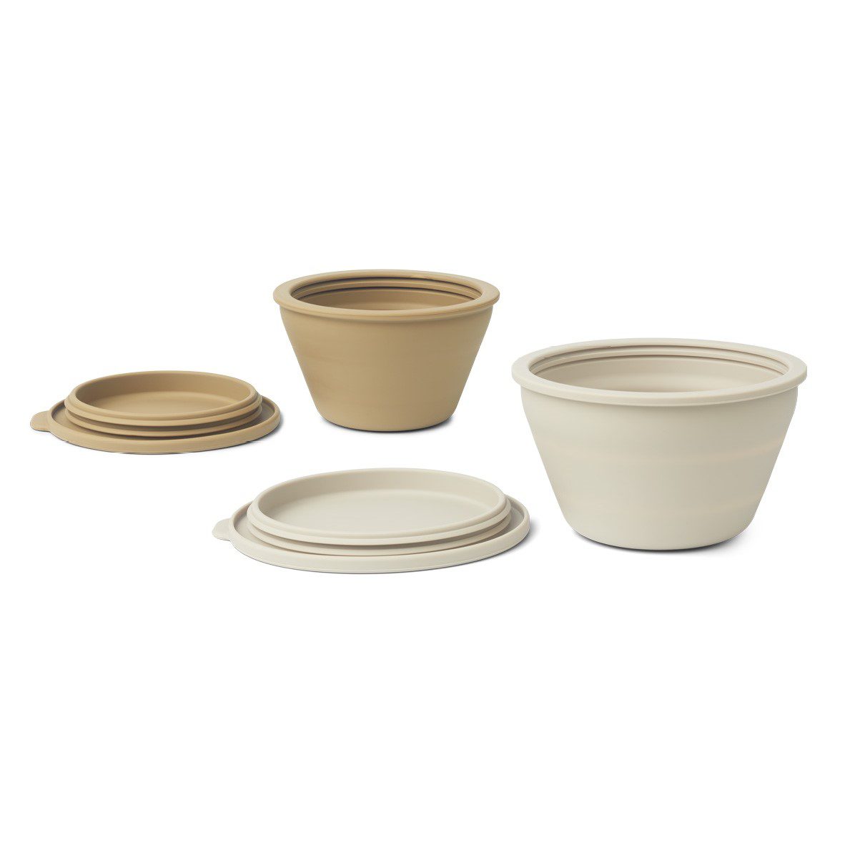 Dale Foldable Bowl Set | Sandy / Oat Mix