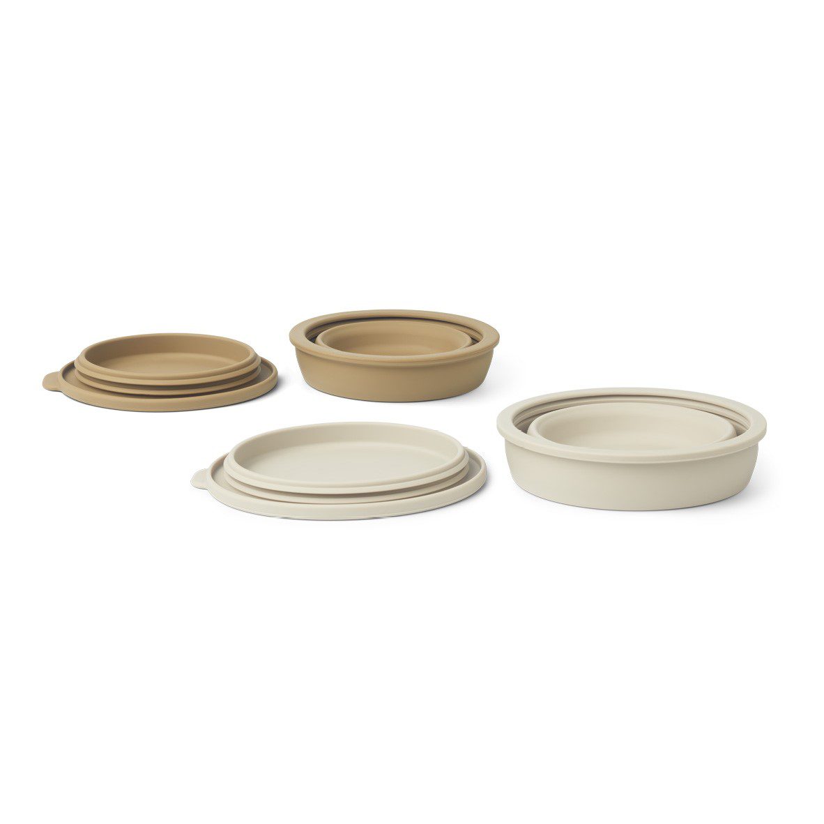 Dale Foldable Bowl Set | Sandy / Oat Mix