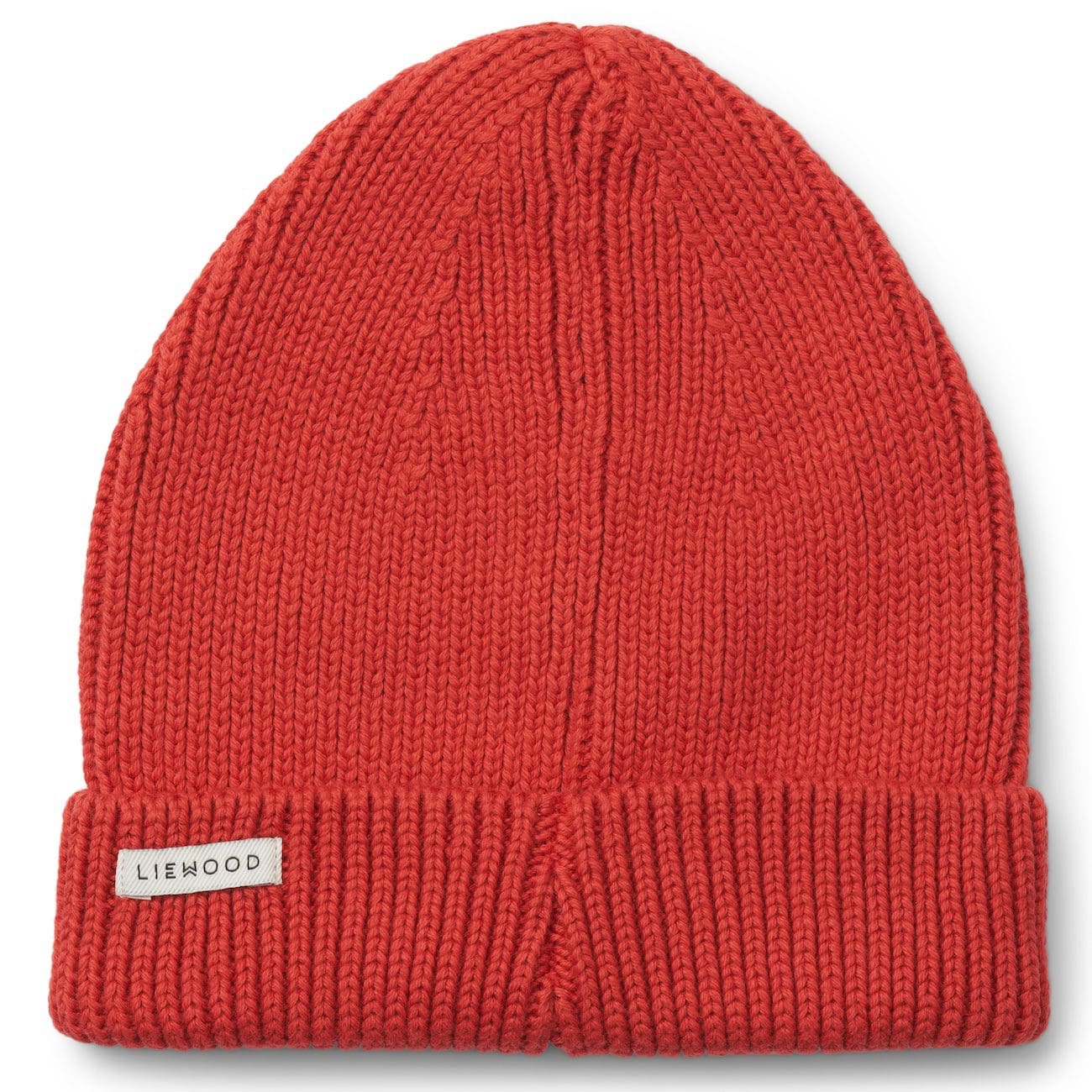 Ezra Cotton Rib Beanie | Aurora Red