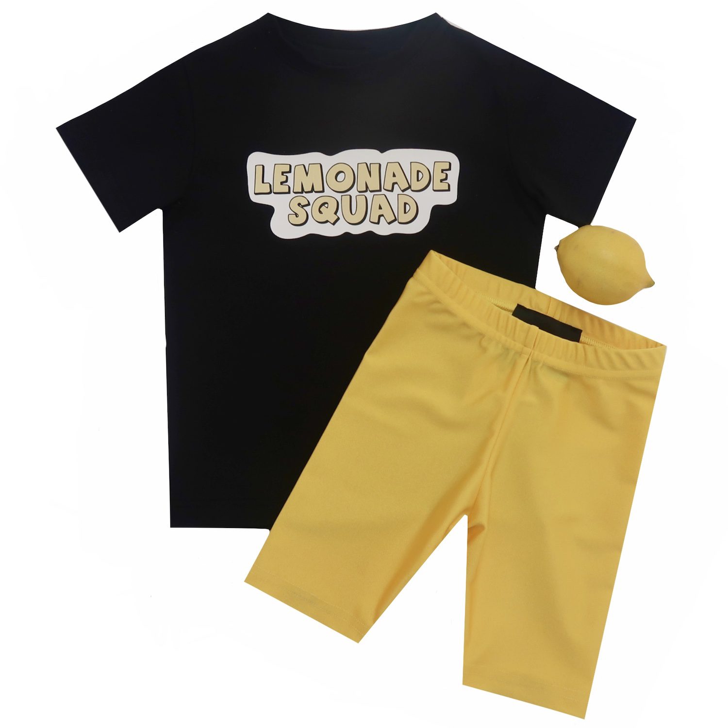 Lemonade Squad Oversized Tee & Biker Shorts Set