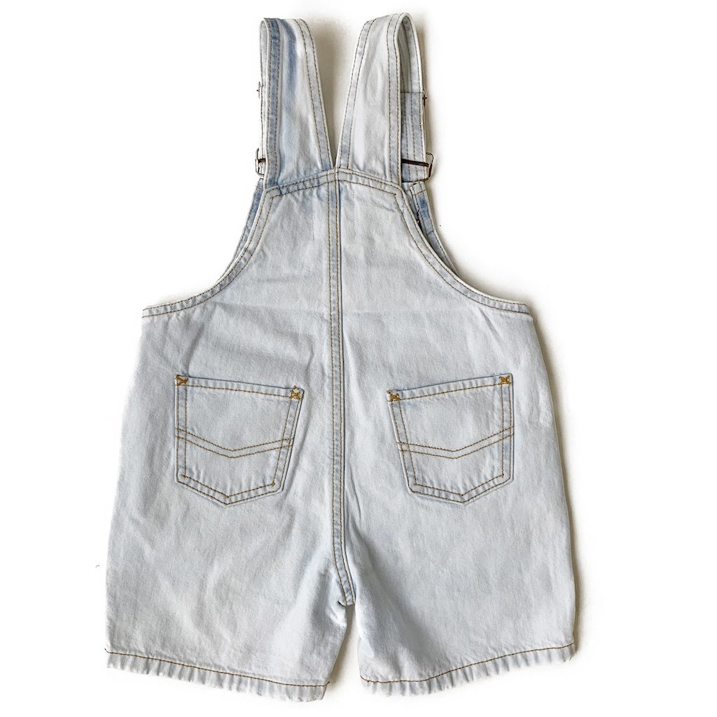 Light Wash Shortalls