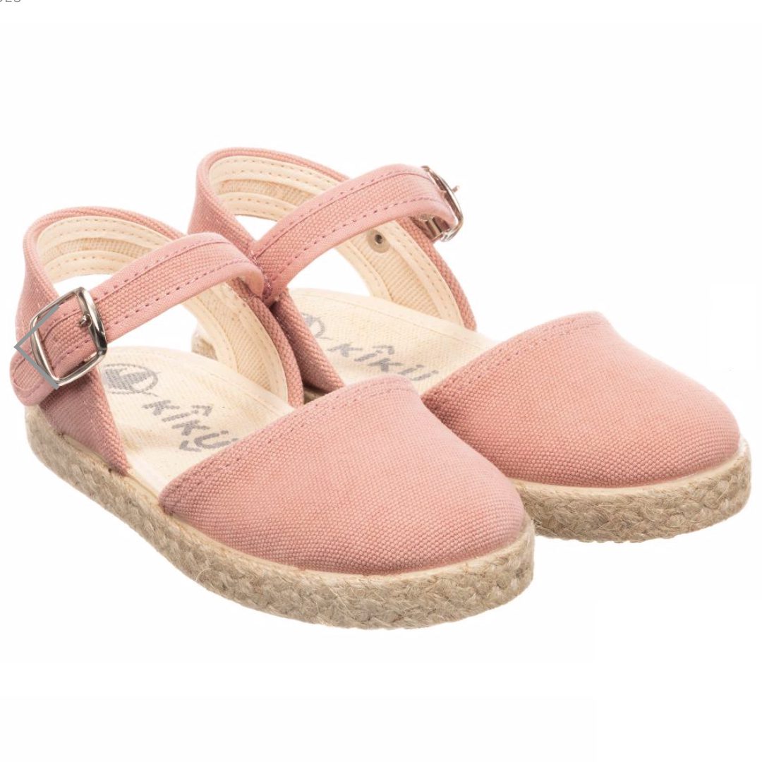 Linen Espadrille Sandals | Pink