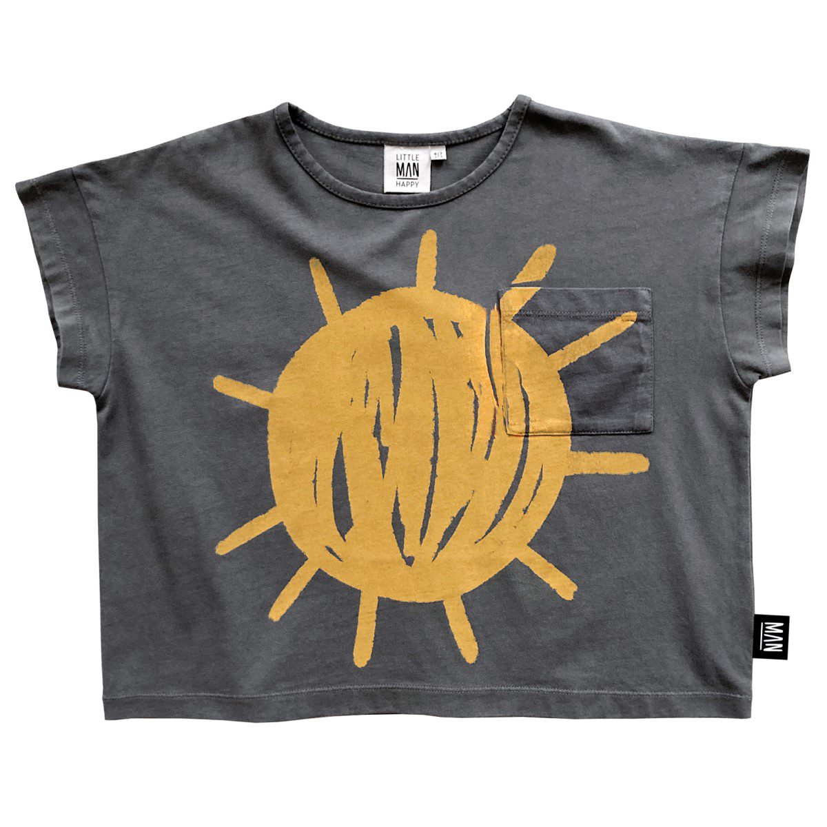 Sun Is Out Cropped T-Shirt | Vintage Grey