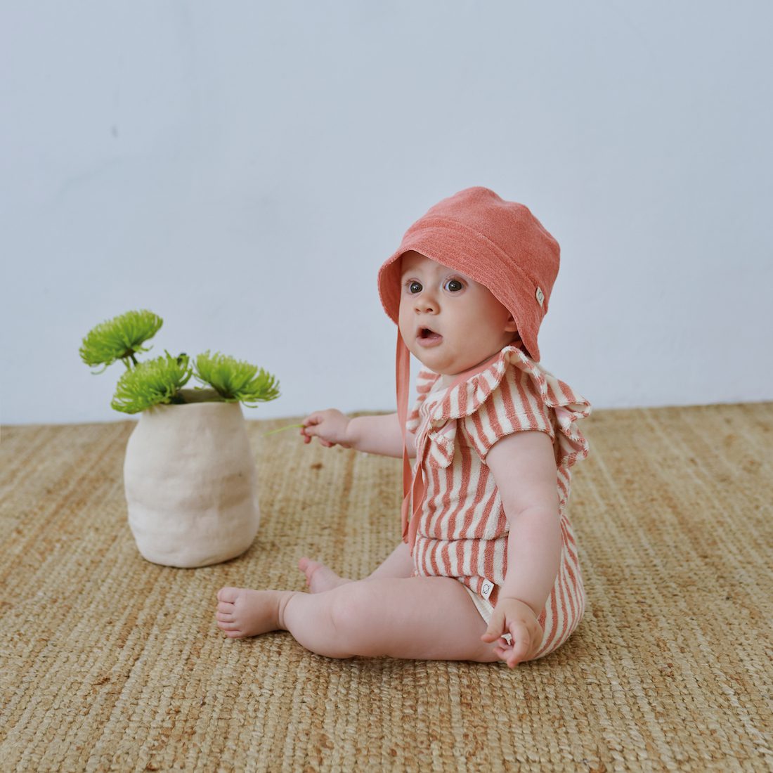 Tiffany Toweling Stripe Romper