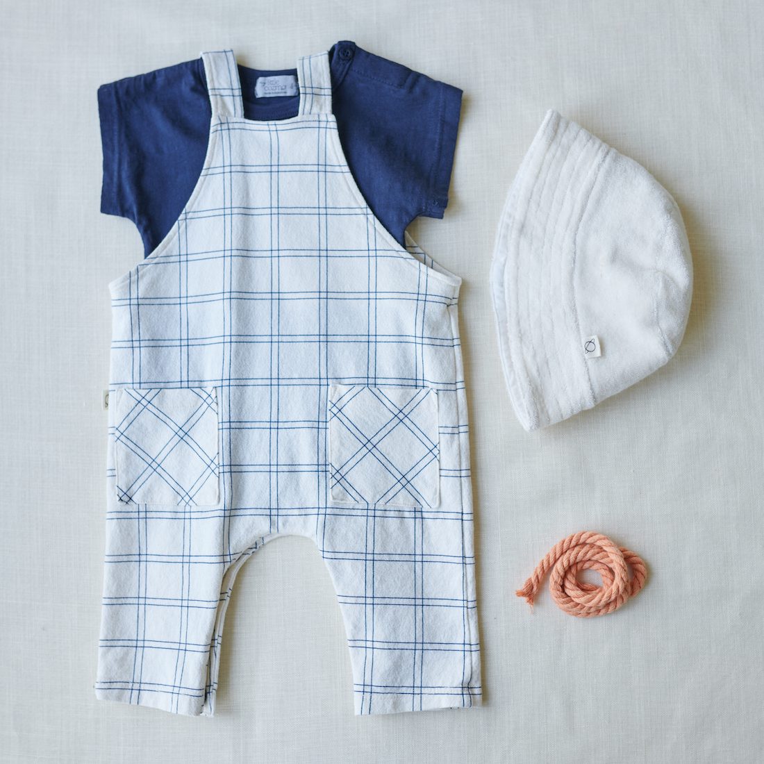 Ryder Crepe Overalls & Kit Slub T-Shirt Set