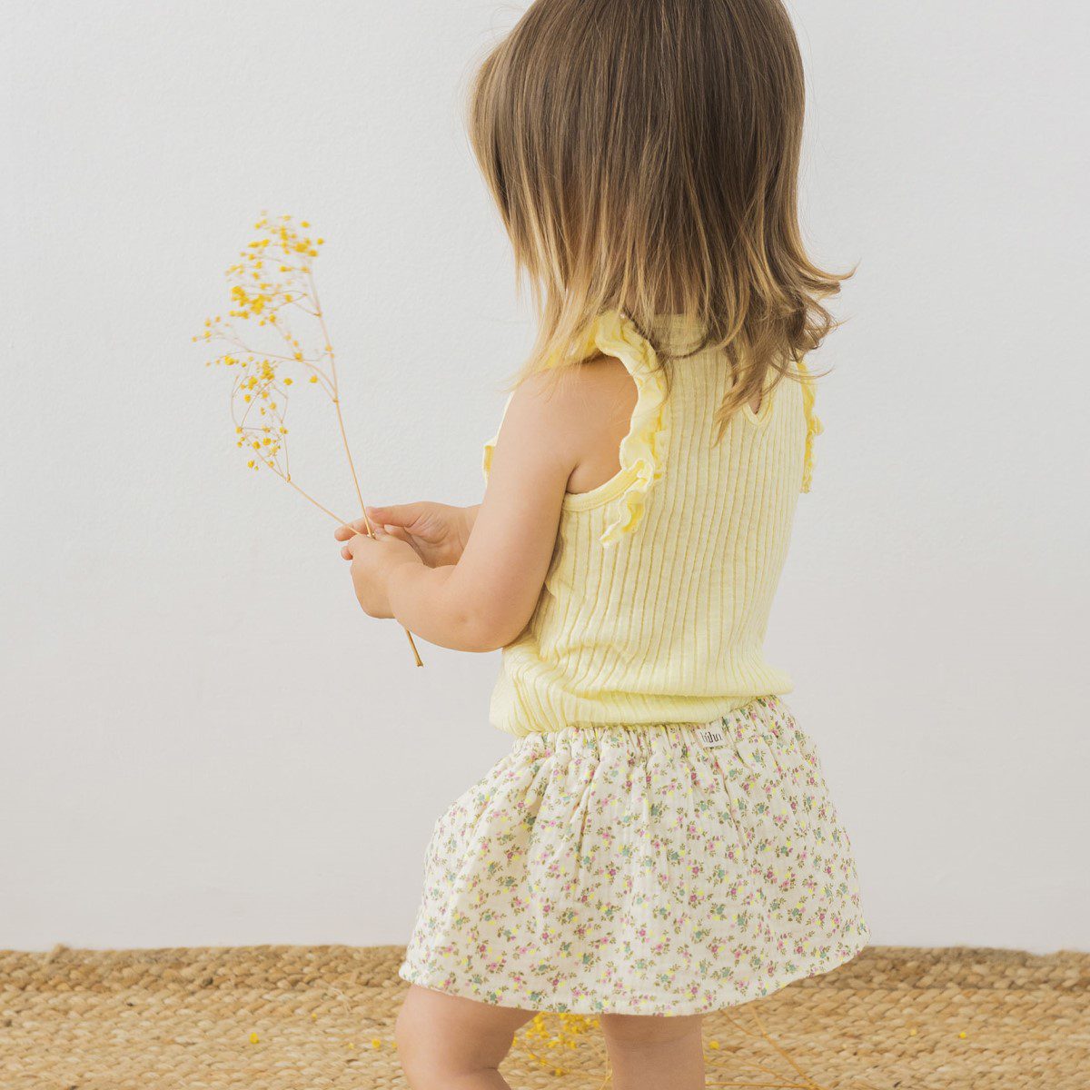 BB Rib Ruffle T-Shirt & Provence Skirt