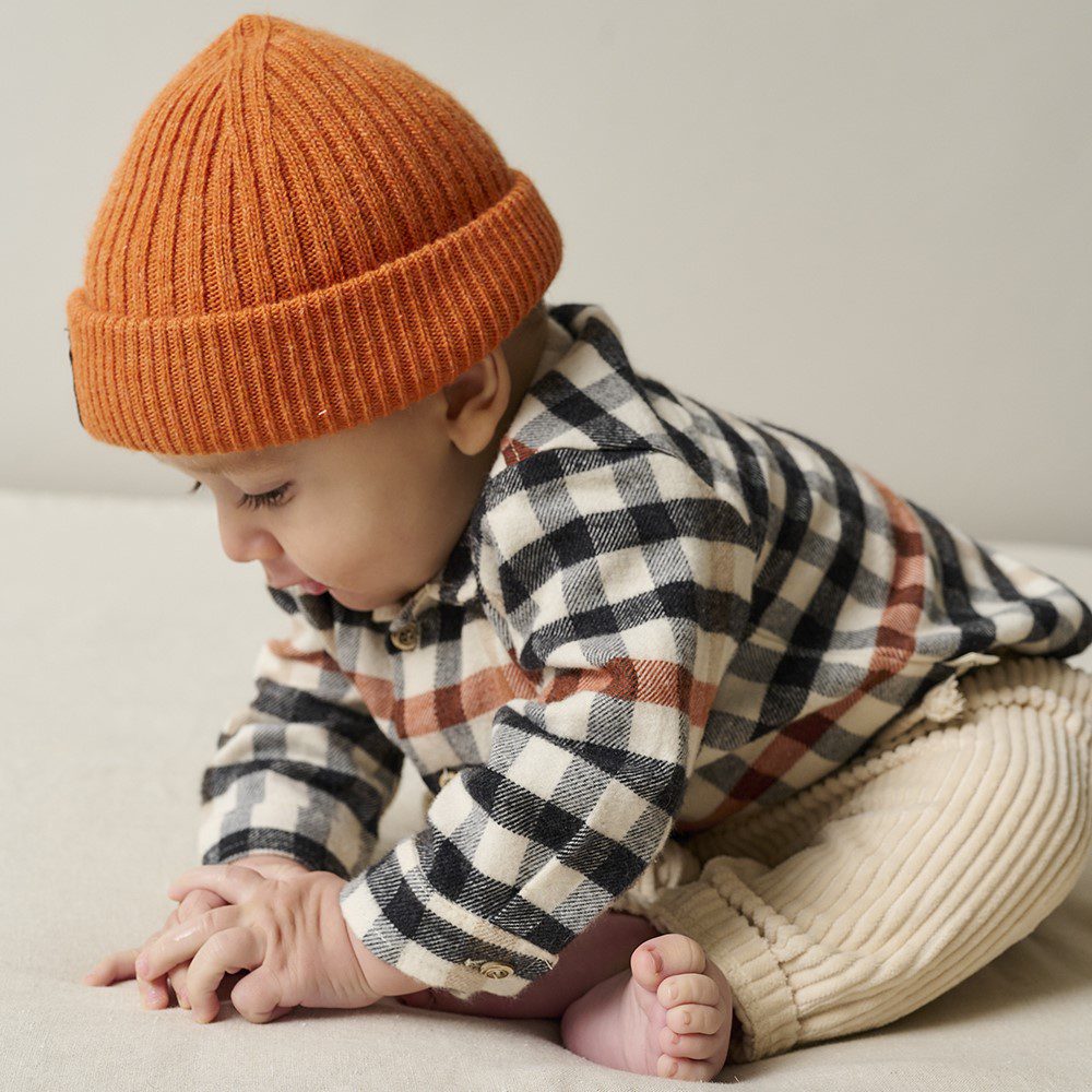 Plaid Check Shirt & Corduroy Pants