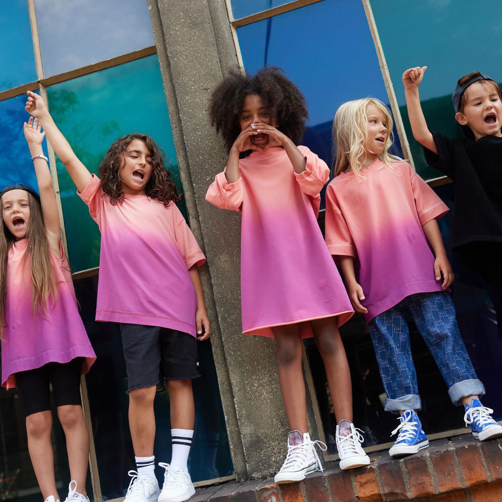 Sunset Puff T-Shirt Dress