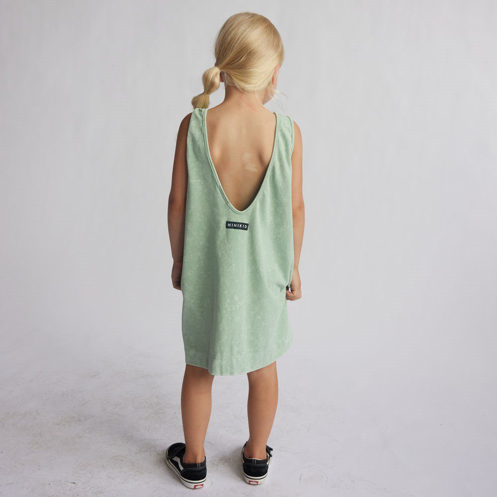 Vintage Mint V Dress