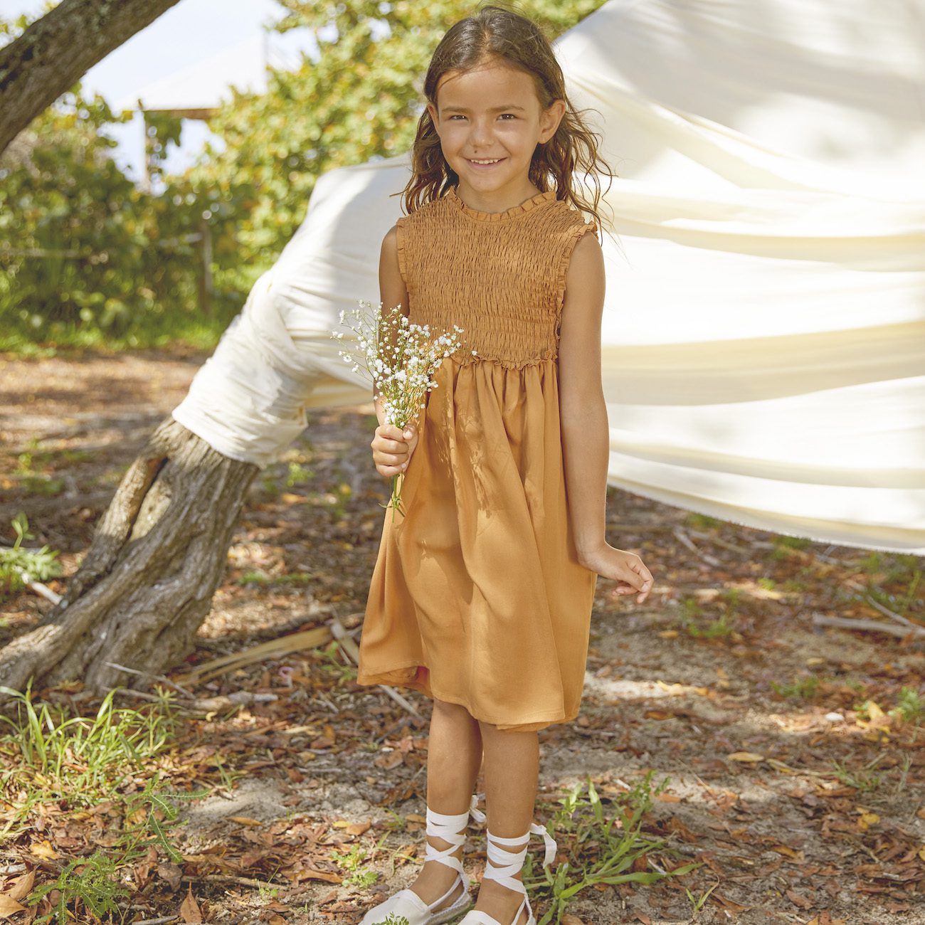 Mariola Dress Tencel Rust