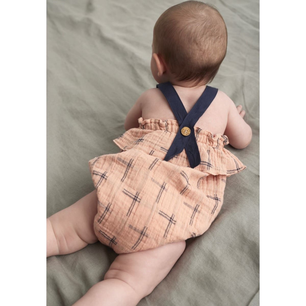 Mette Plaid Muslin Romper