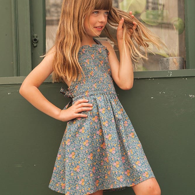 Dress Pam Cotton Veil Romantic Flower