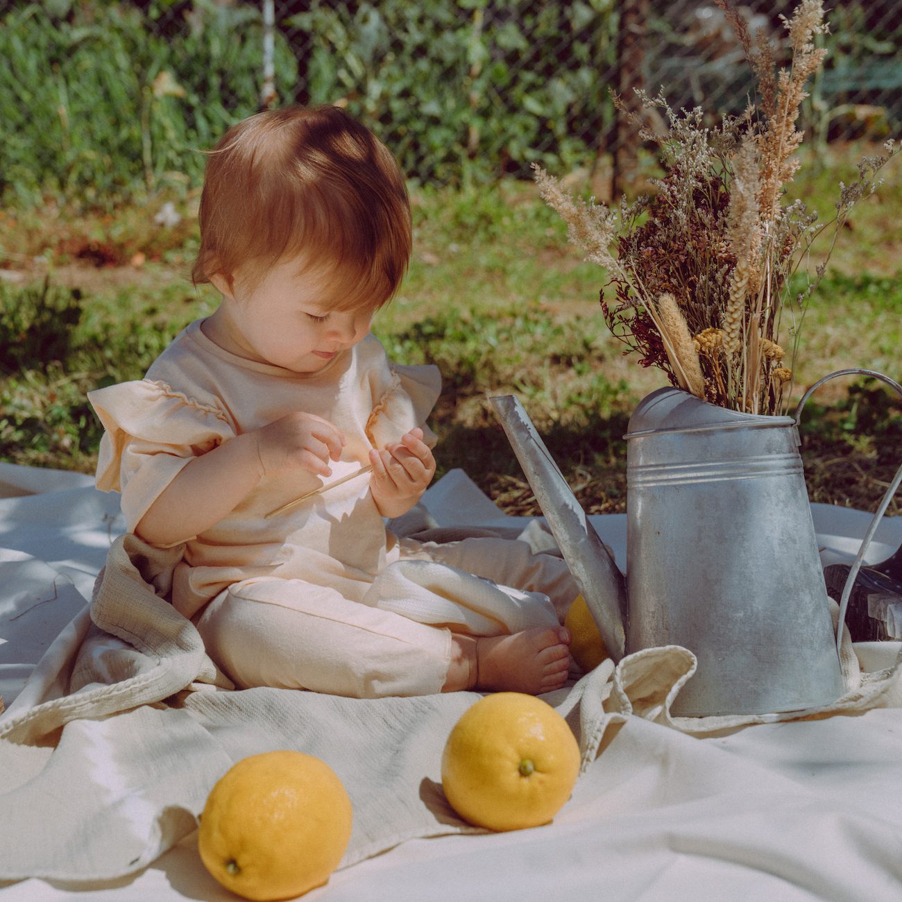 Tie Dye Romper W/ Ruffle