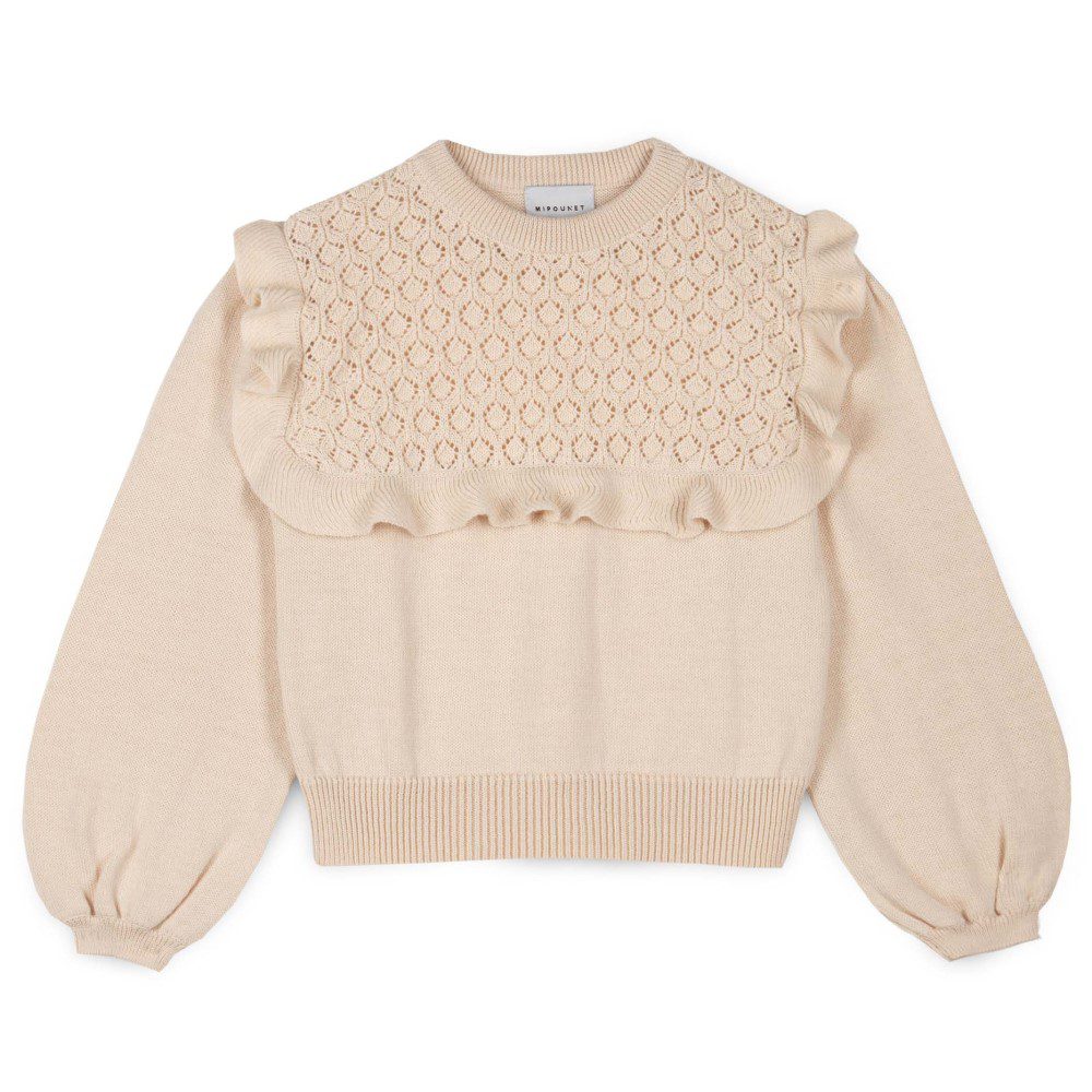Carmela Openwork Wool Sweater