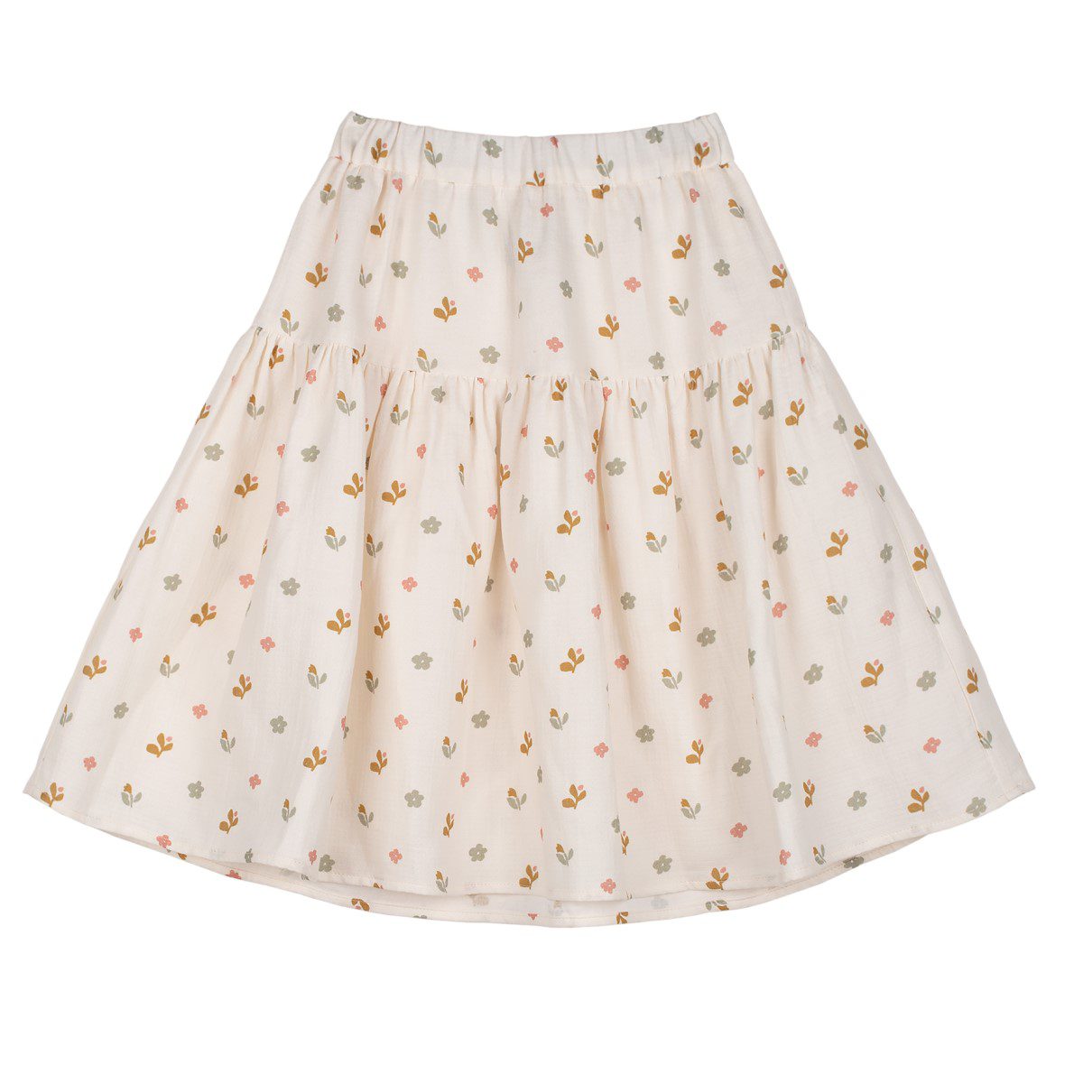 Mia Muslin Flower Blouse & Skirt | Set