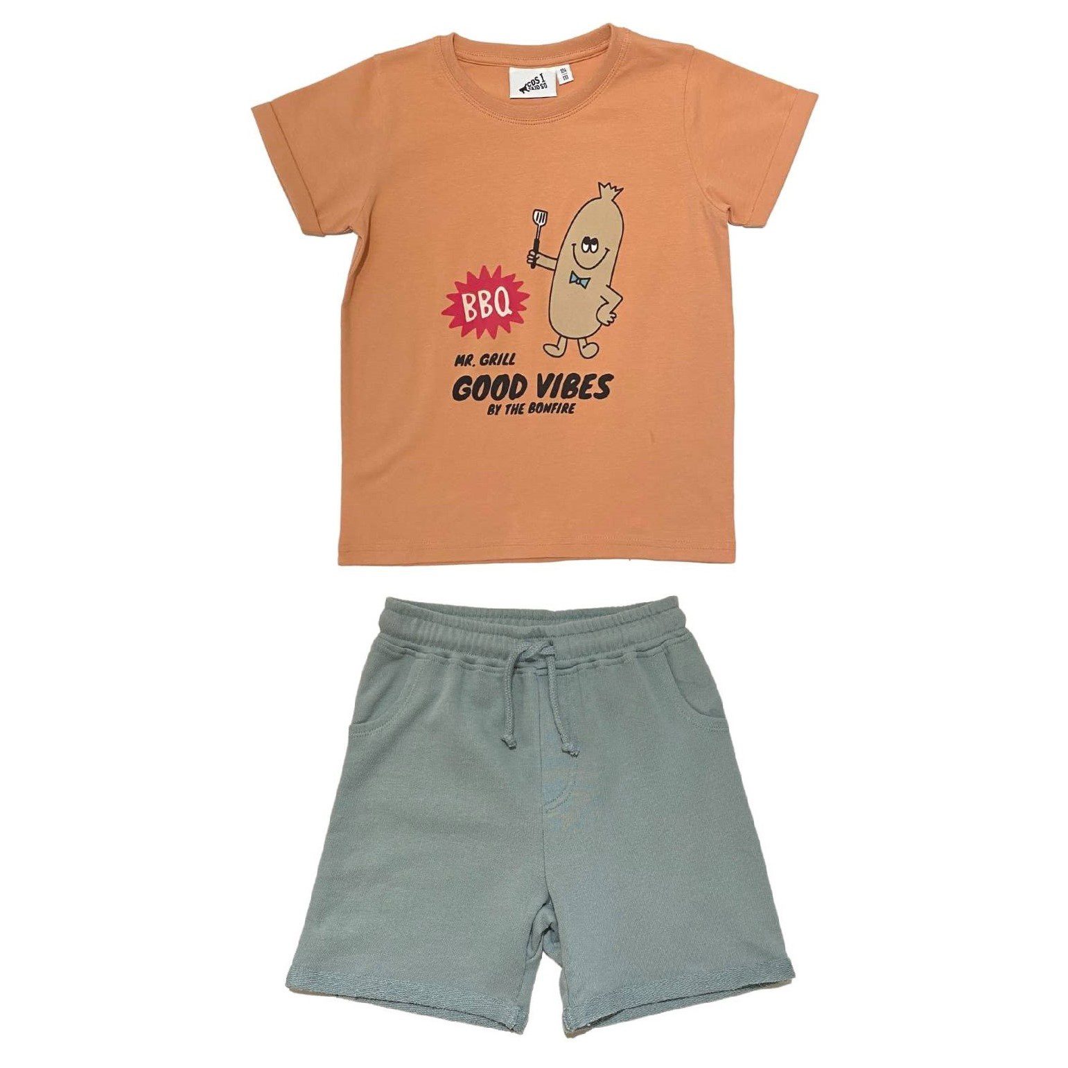 Sandstone Mr Grill T-Shirt & Stone Jog Short