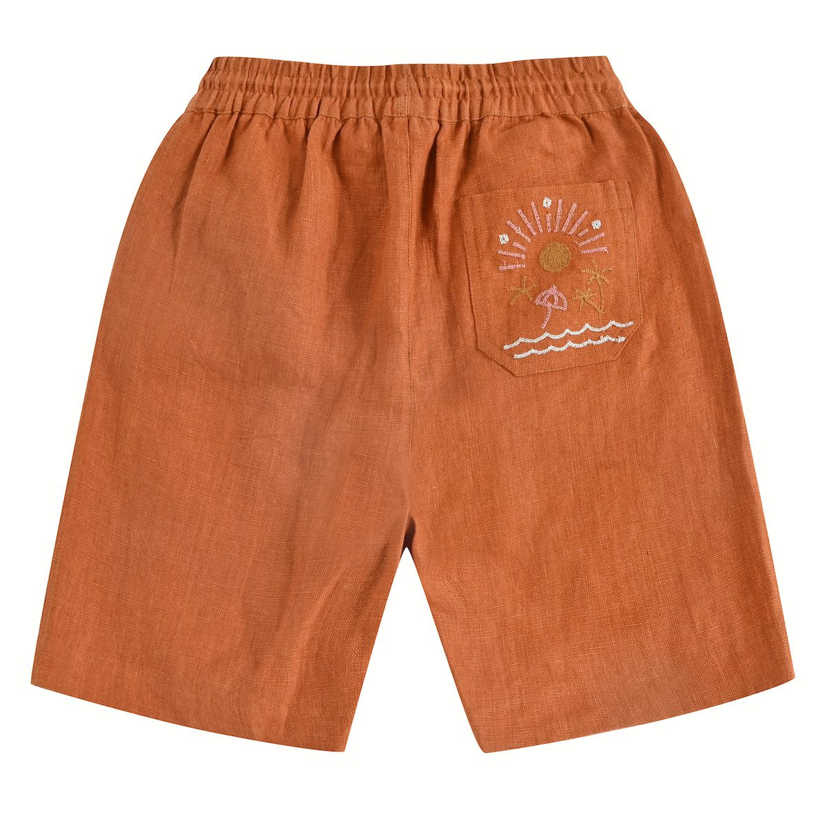 Light Blue Alov Shirt & Cinnamon Obiki Bermuda