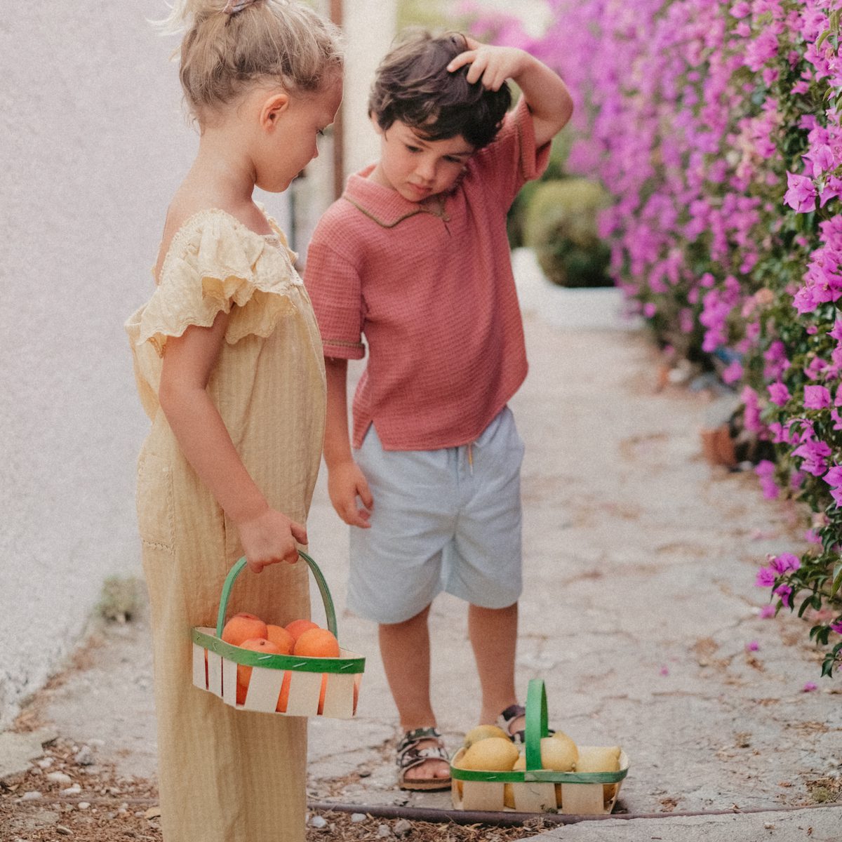 Terracotta Amelio Shirt & Light Blue Obiki Bermuda