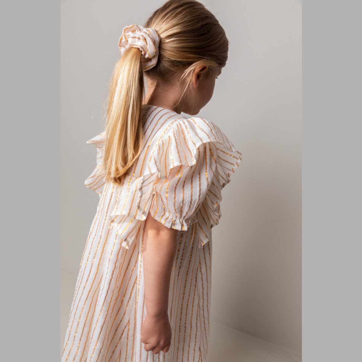 Dailyn Party Dress | Gold Stripes