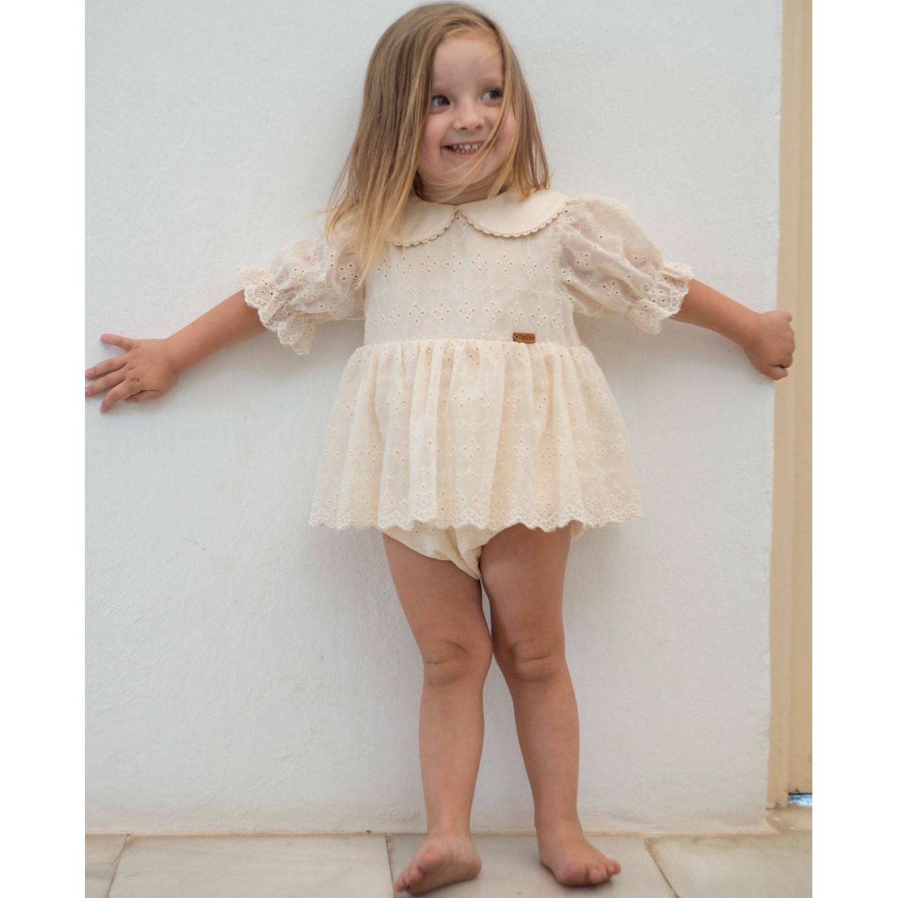 Off-white Romper Suit W/ Collar