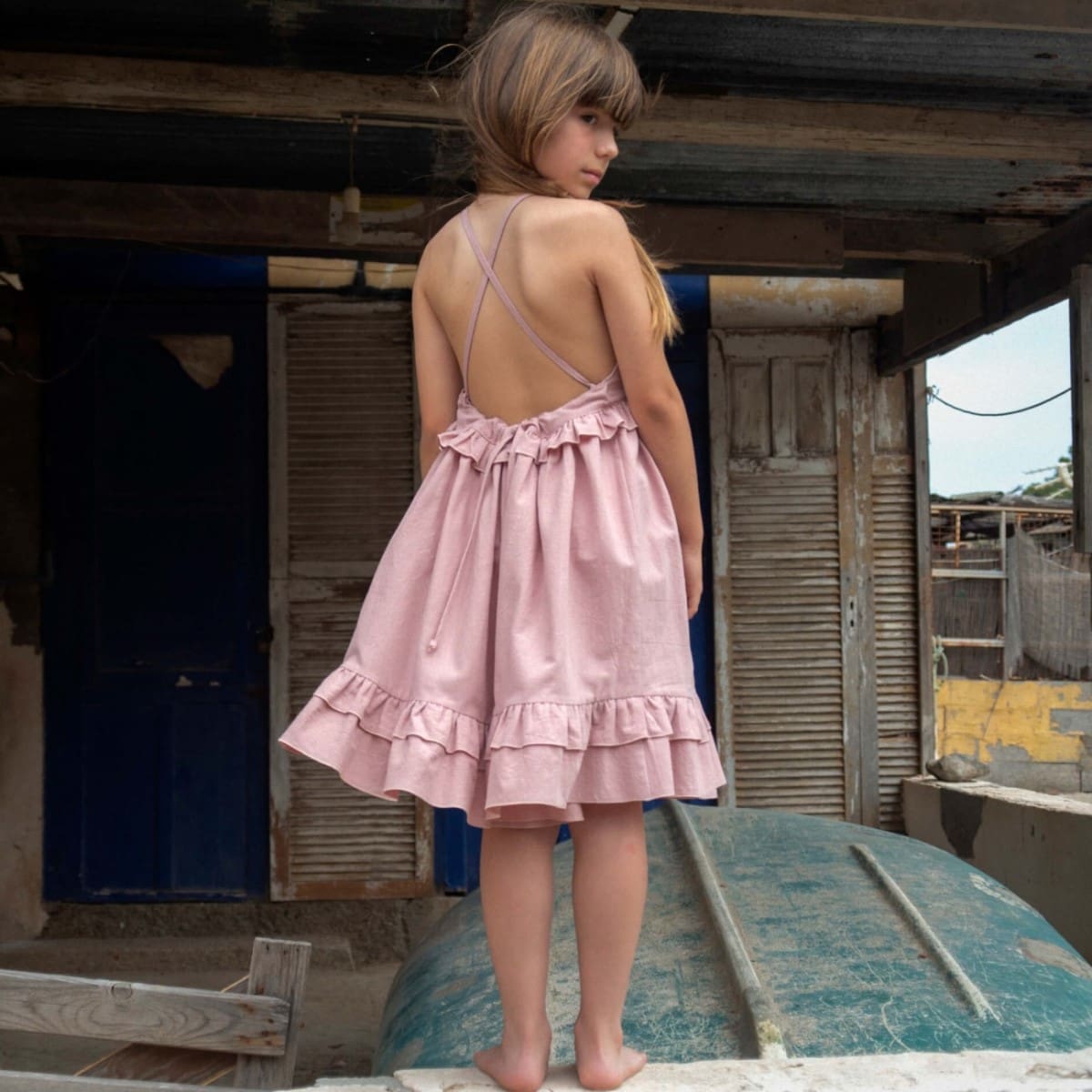 Pink Coral Motif Dress