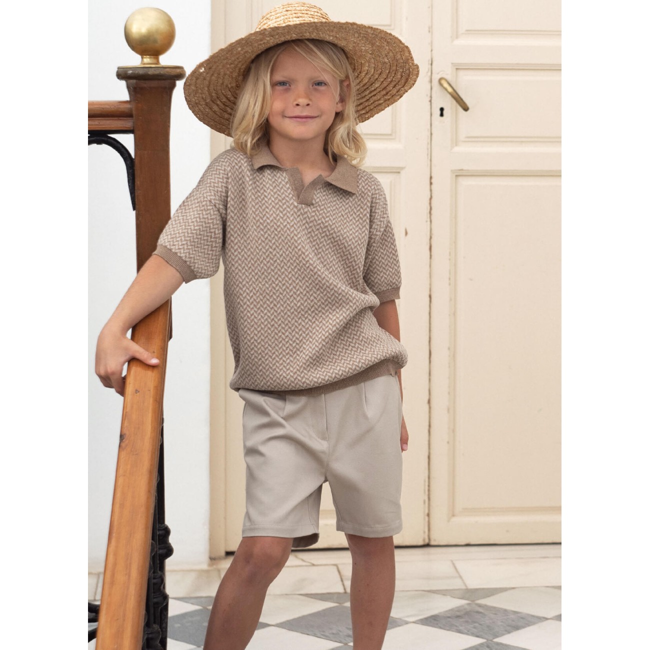Sand Chino Style Bermuda Shorts
