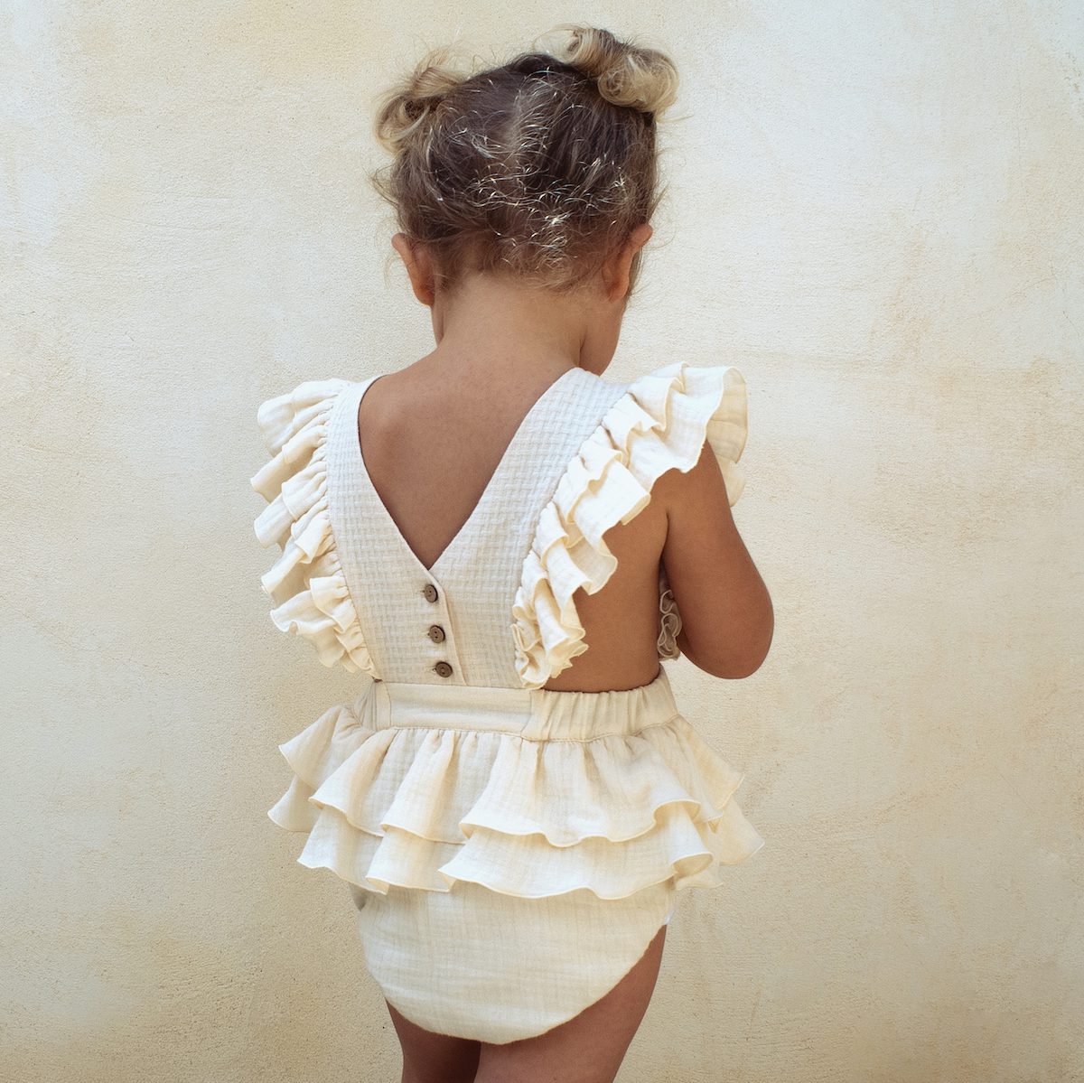 Pink Embroidered Romper