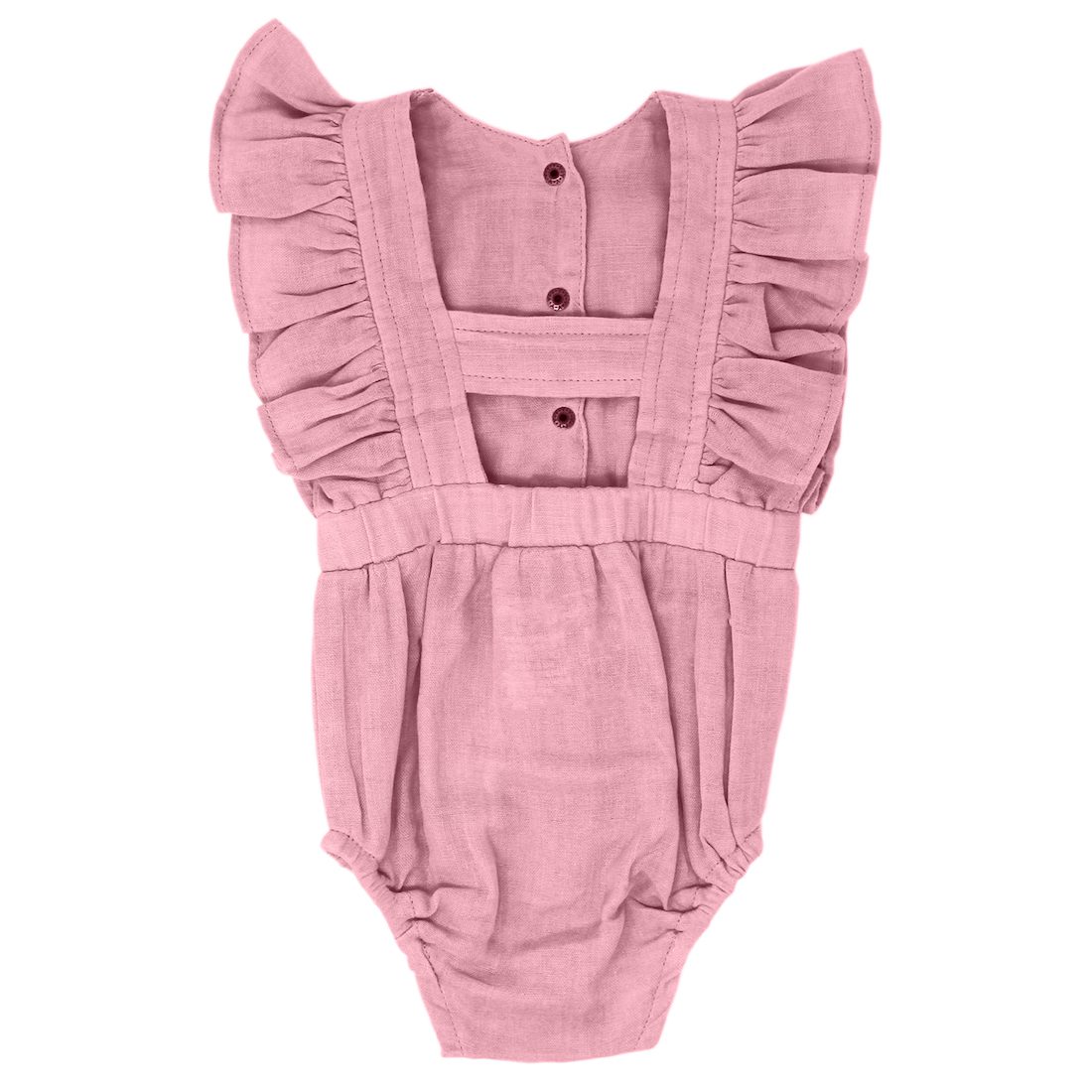 Muslin Ruffle Bodysuit | Peony
