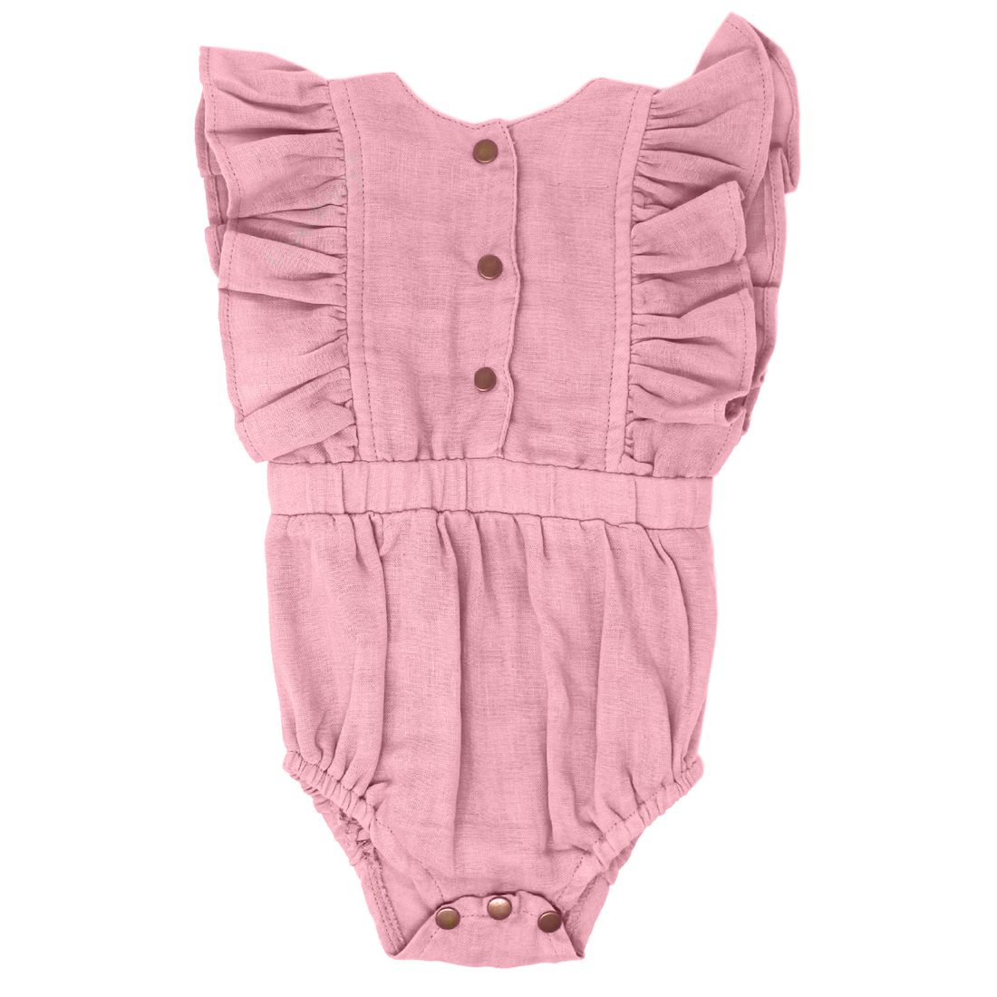 Muslin Ruffle Bodysuit | Peony