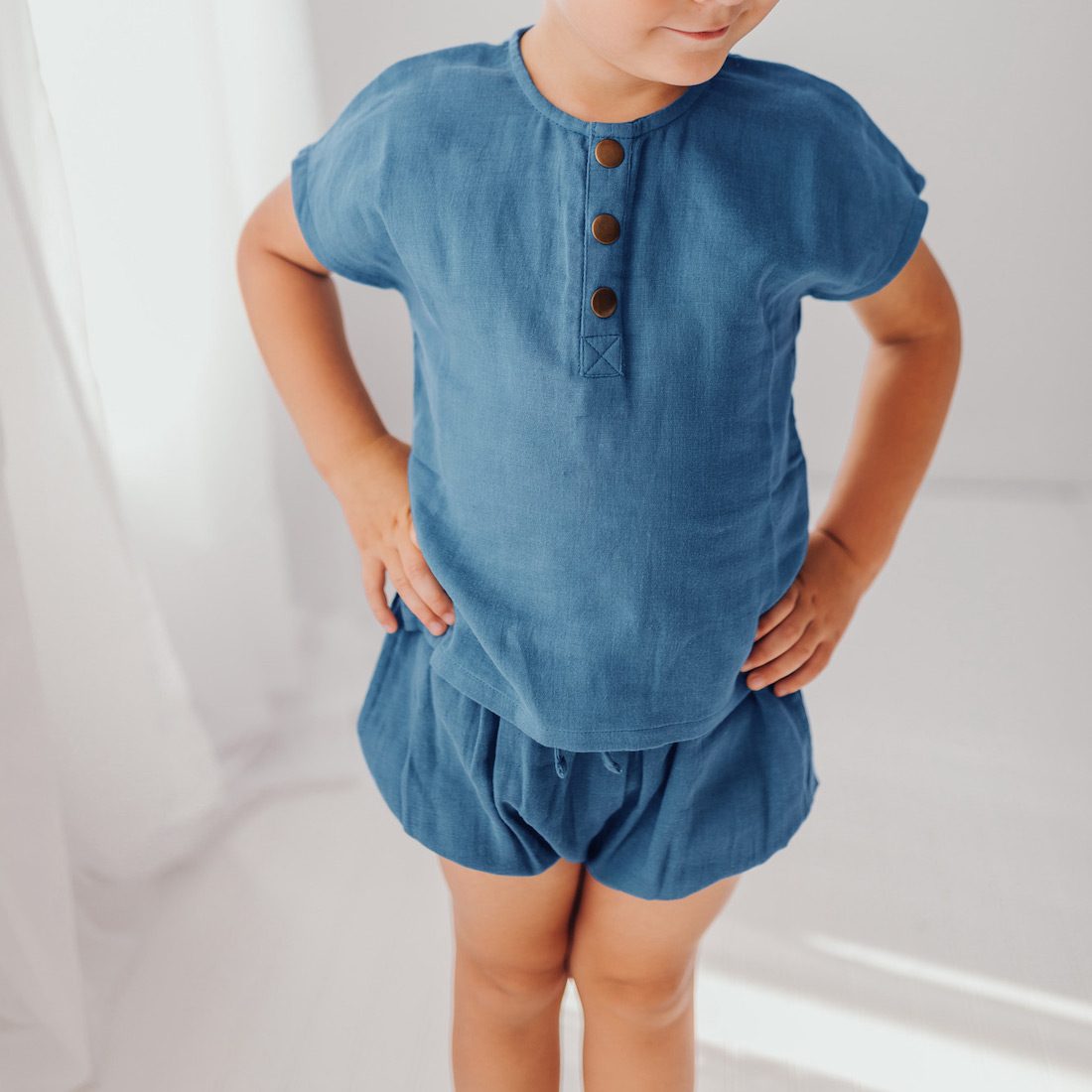 Muslin Tee & Shorties | Pacific