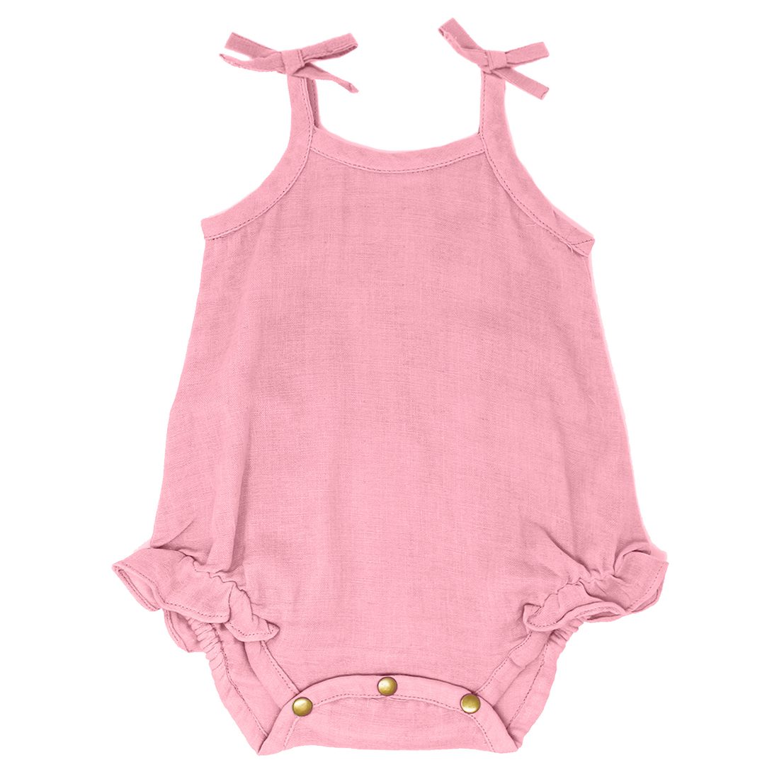 Muslin Tie-Shoulder Bodysuit | Peony