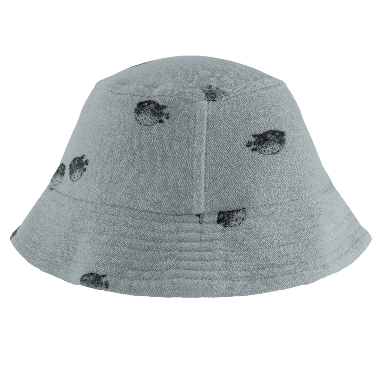 Niko Bucket Hat | Grey Blue/Puffer Fish